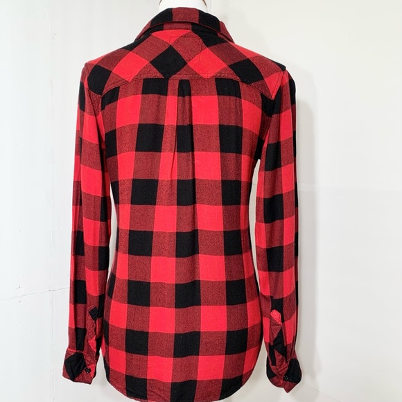 SOLD-Rails Red Buffalo Plaid Check Print Flannel - Picture 6 of 12
